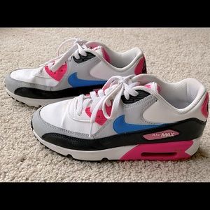 Nike Air Max 90 White Pink Blue Black Sneaker